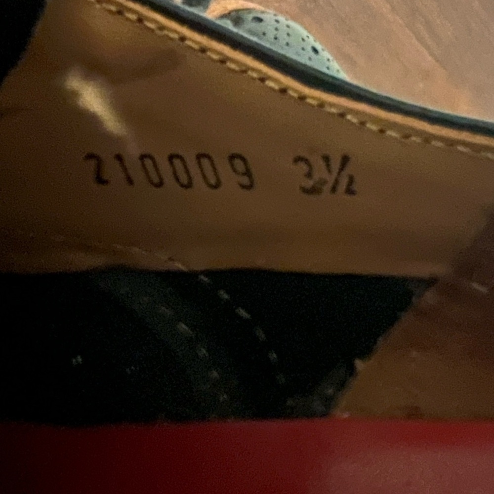 GRENSON Emily Oxford black leather brogues white wedge sole size 6.5 (4 1/2 UK) - Picture 9 of 10